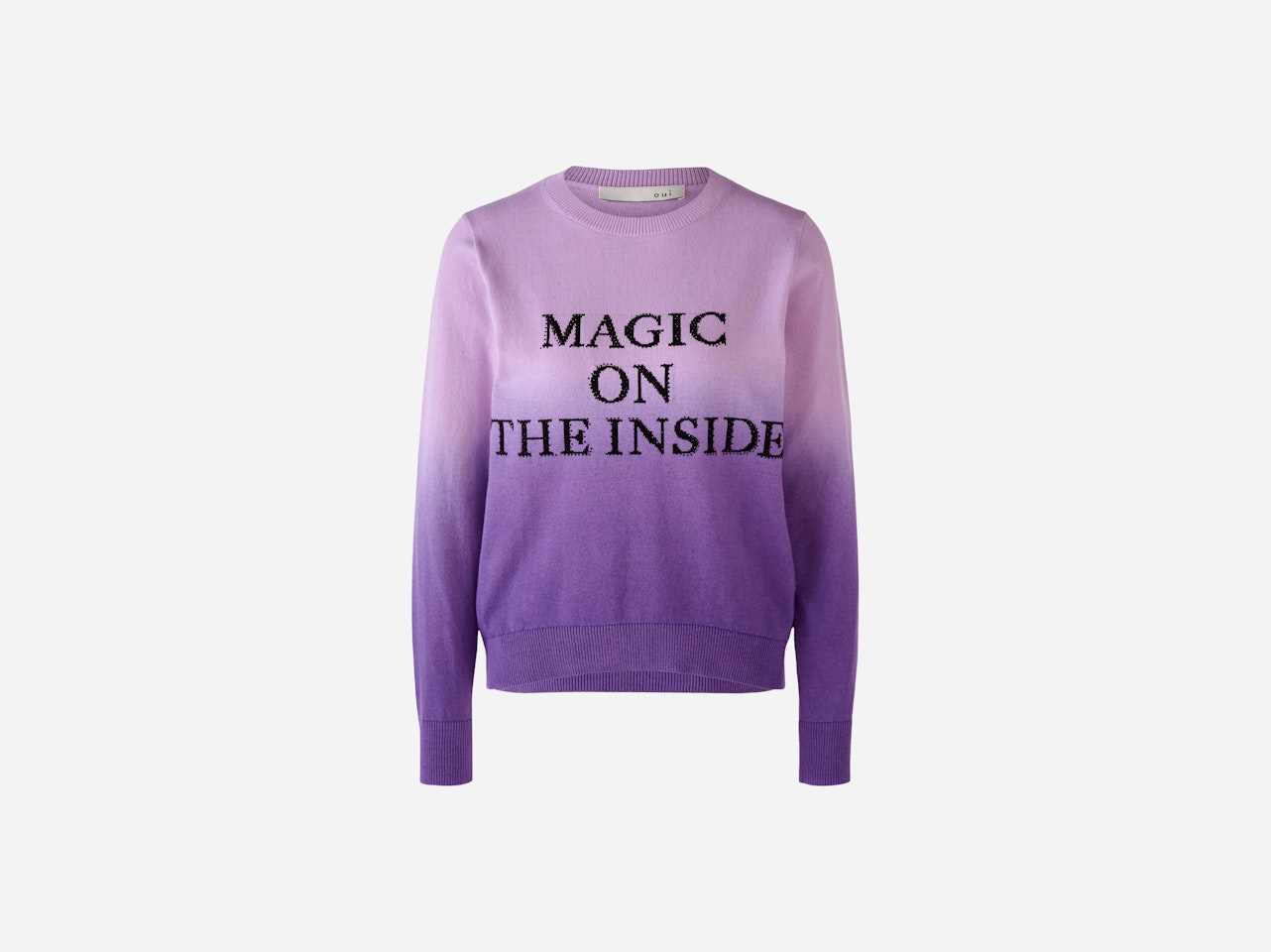 Bild 7 von Knitted jumper with inscription in lilac violett | Oui
