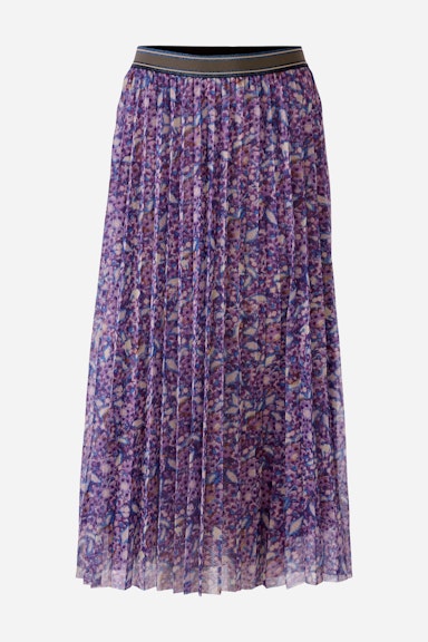 Bild 8 von Pleated skirt with allover print in violett violett | Oui