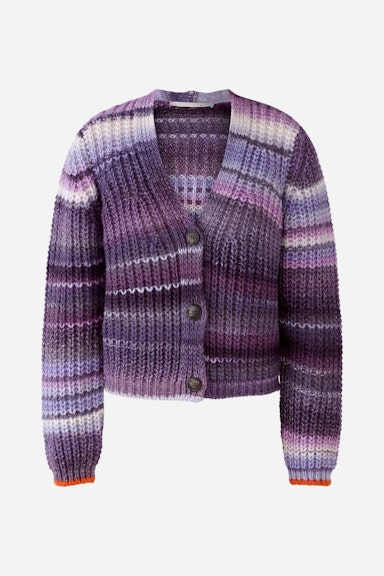 Bild 8 von Cardigan with space-dyed colouring in lilac violett | Oui