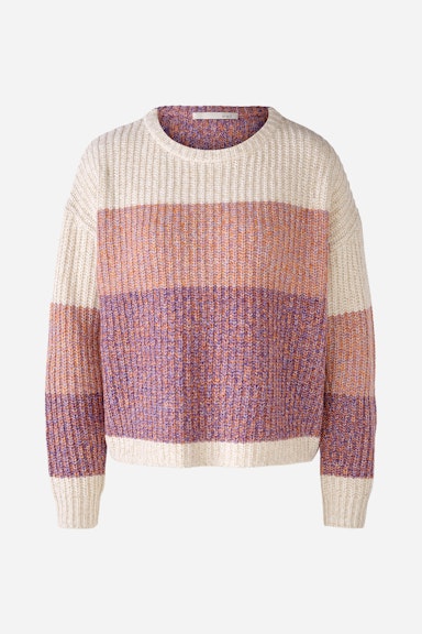Bild 7 von Knitted jumper in a chunky knit look in lilac white | Oui