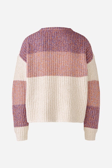 Bild 8 von Knitted jumper in a chunky knit look in lilac white | Oui