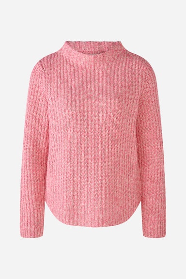 Bild 6 von Knitted jumper with stand-up collar in pink rose | Oui