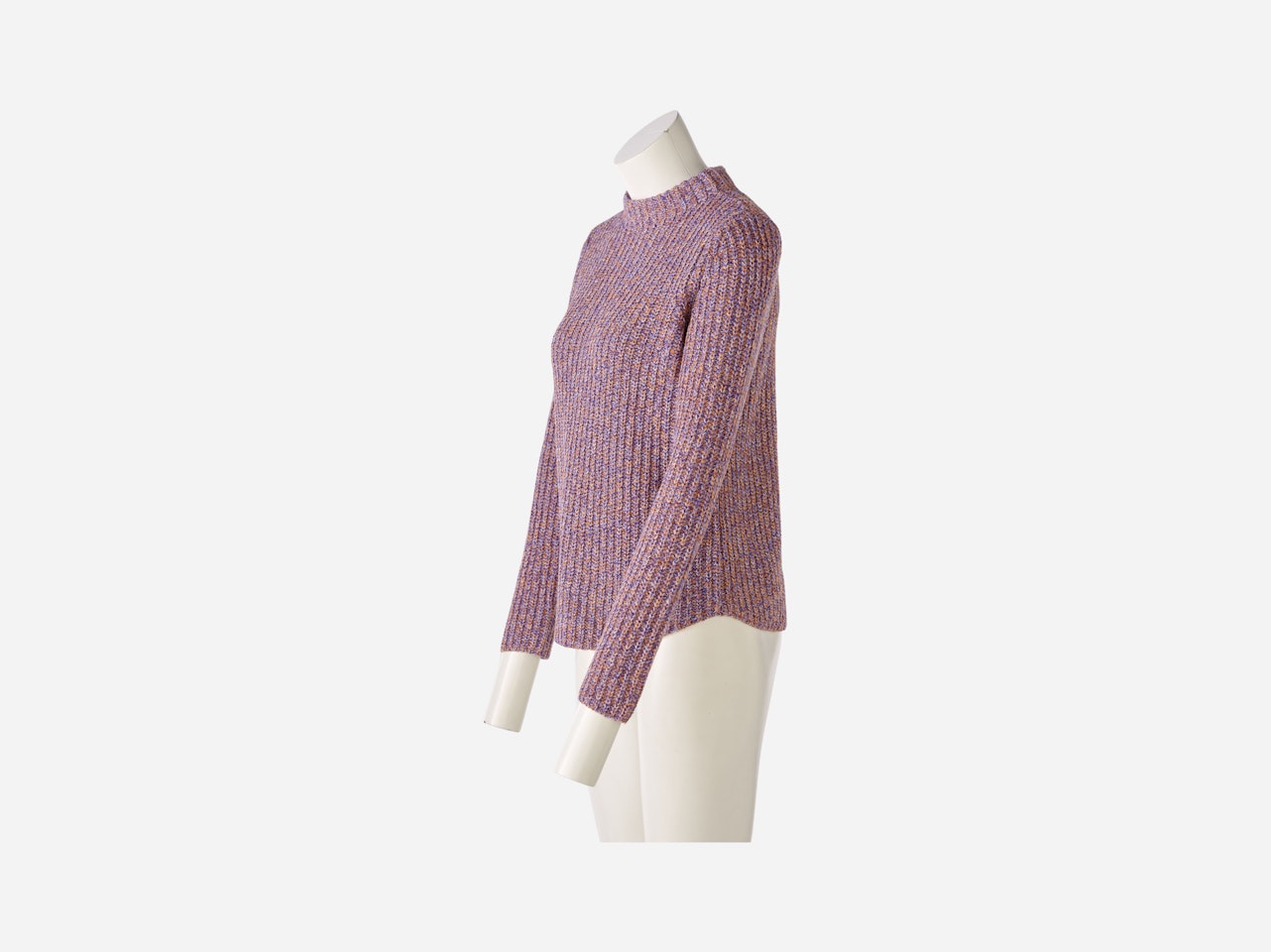 Bild 9 von Knitted jumper with stand-up collar in lilac violett | Oui