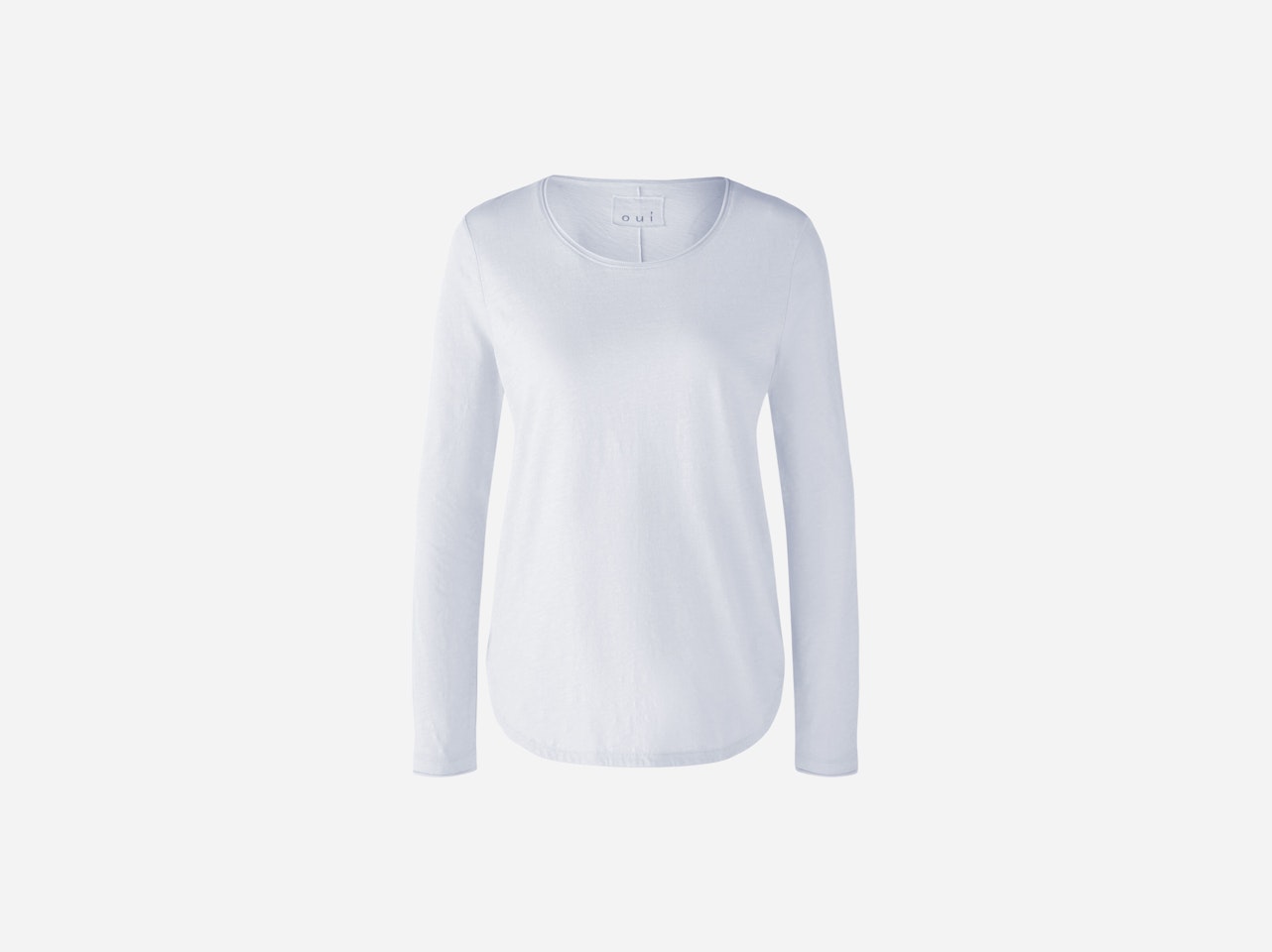 Bild 1 von Long-sleeved shirt made from soft flamé fabric in optic white | Oui