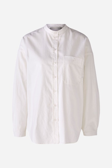 Bild 2 von Shirt blouse with breast pocket in optic white | Oui