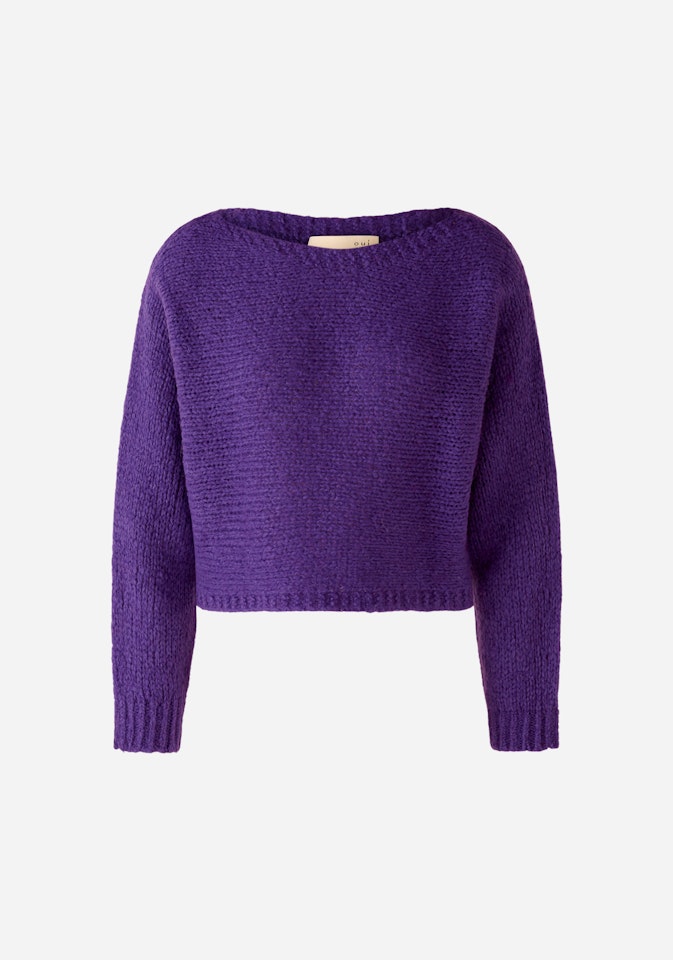 Bild 3 von Knitted jumper in shortened length in tillandsia purp | Oui