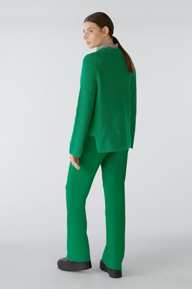 Bild 4 von RUBI Jumper with zip, in pure cotton in green | Oui