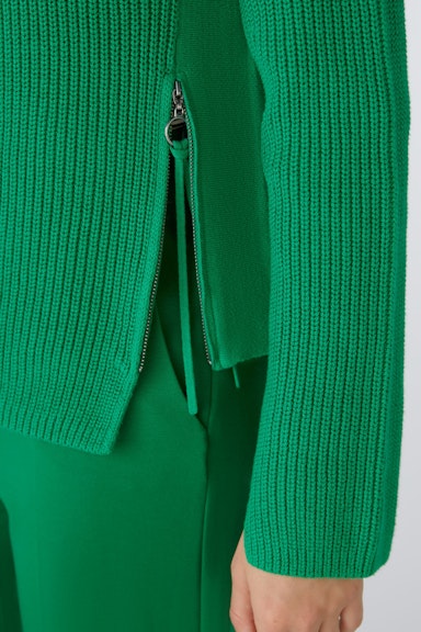 Bild 6 von RUBI Pullover mit Reißverschluss, in reiner Baumwolle in green | Oui
