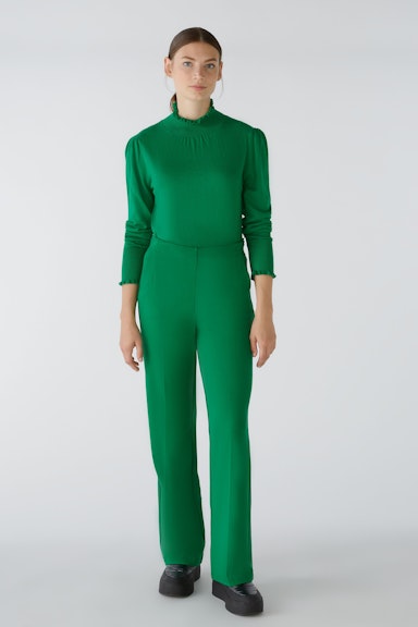 Bild 1 von Pullover in Baumwollmischung mit Seide und Kaschmir in green | Oui