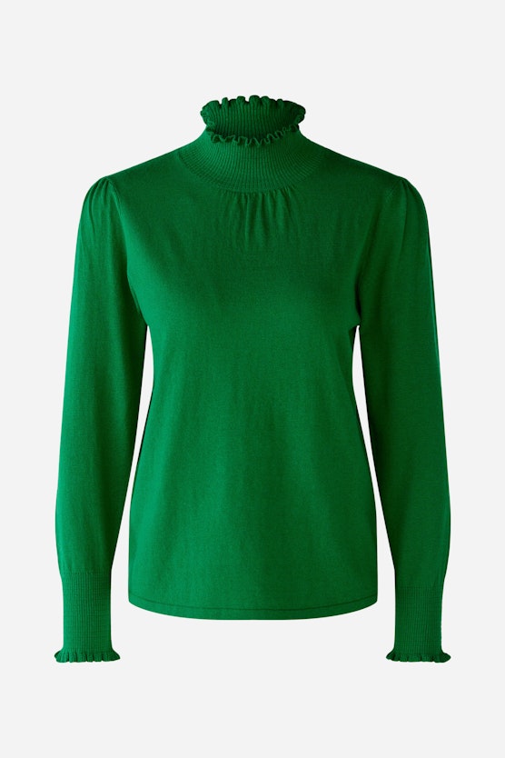 Jumper in cotton blend with silk and cashmere