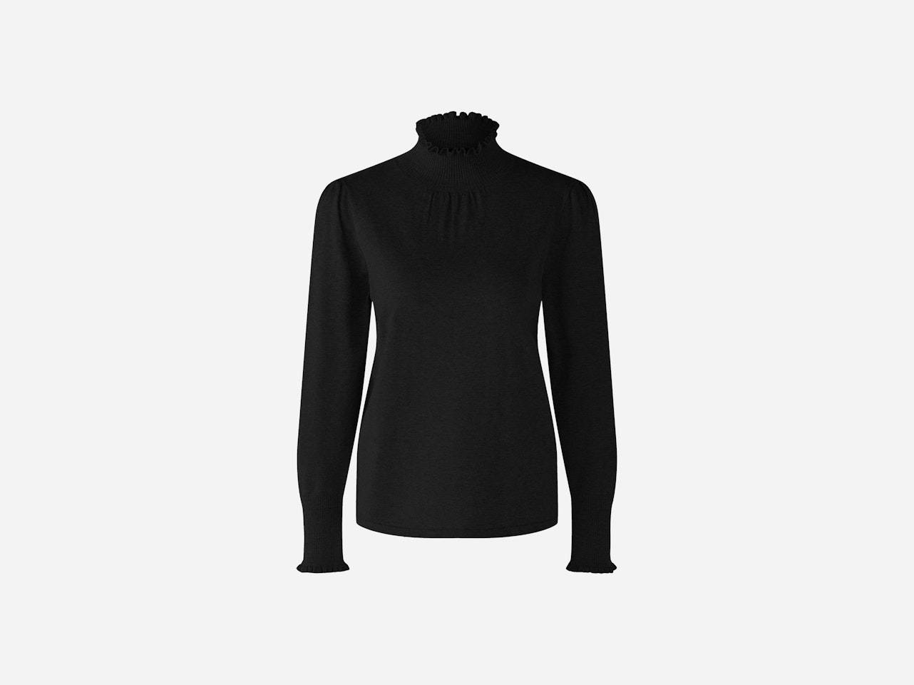 Bild 1 von Jumper in cotton blend with silk and cashmere in black | Oui