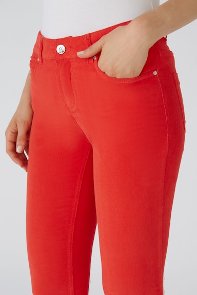 Bild 4 von BAXTOR Cord Jeggings Slim Fit, cropped in chinese red | Oui