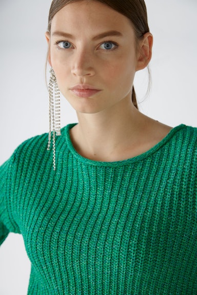 Bild 4 von Pullover Baumwollmischung in green | Oui