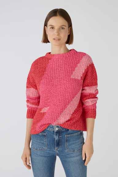 Bild 2 von Pullover Baumwollmischung in red rose | Oui