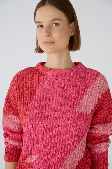 Bild 4 von Pullover Baumwollmischung in red rose | Oui