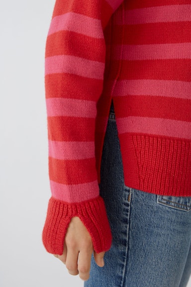 Bild 5 von Pullover Baumwollmischung mit Wolle in pink red | Oui