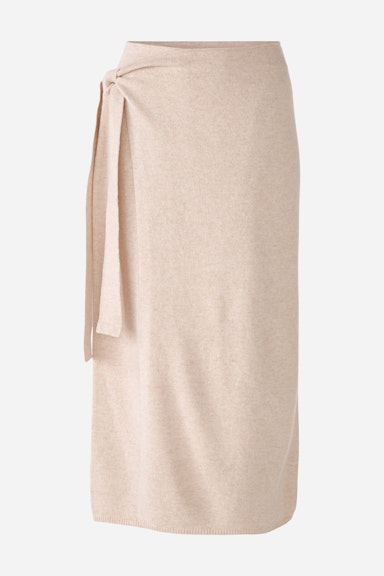 Bild 1 von Knitted skirt wool blend with modal in light beige mel | Oui