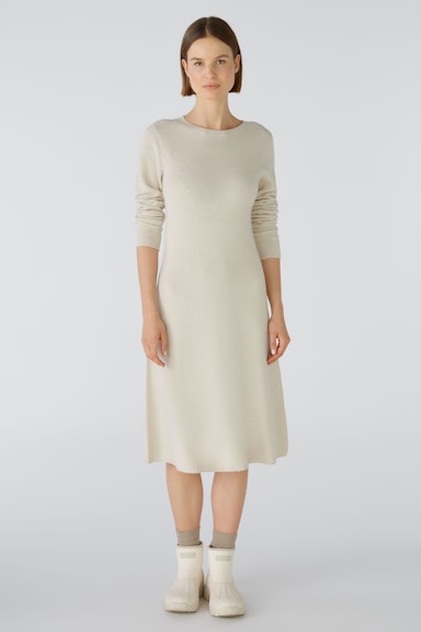 Bild 1 von Knitted dress wool blend with modal in light beige mel | Oui