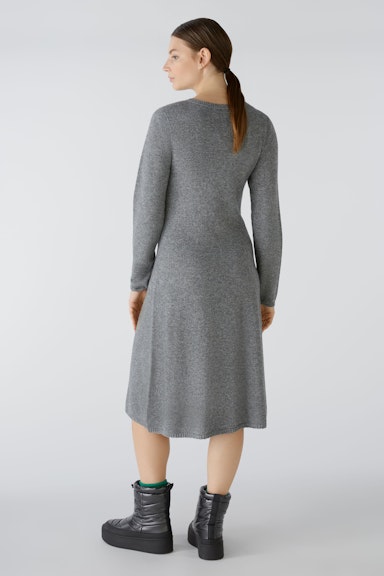 Bild 3 von Knitted dress wool blend with modal in grey | Oui