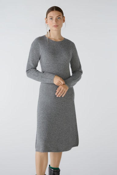 Bild 5 von Knitted dress wool blend with modal in grey | Oui