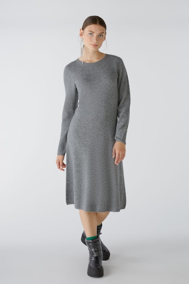 Bild 1 von Knitted dress wool blend with modal in grey | Oui