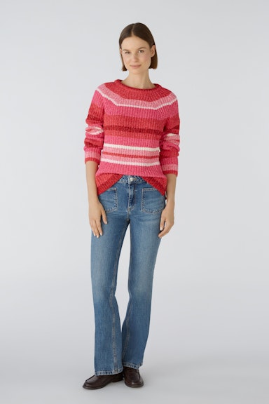 Bild 2 von Pullover Baumwollmischung in pink red | Oui
