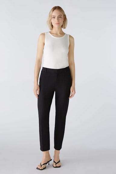 Bild 2 von FEYLIA Jersey trousers slim fit, cropped in black | Oui