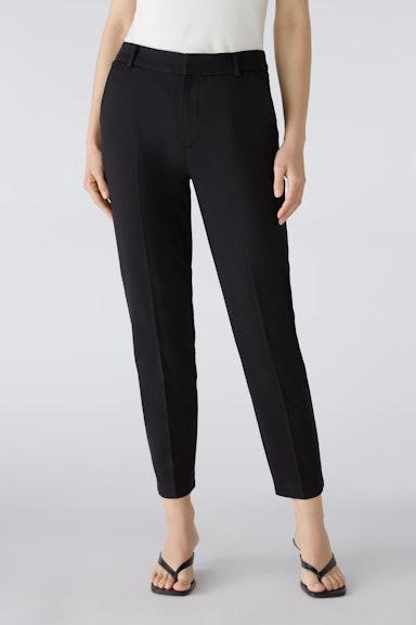 Bild 3 von FEYLIA Jersey trousers slim fit, cropped in black | Oui