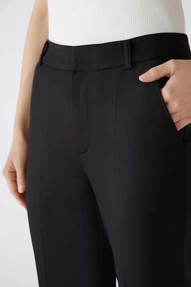 Bild 5 von FEYLIA Jersey trousers slim fit, cropped in black | Oui