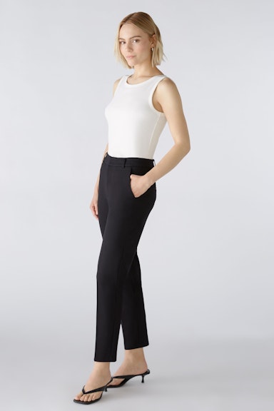 Bild 7 von FEYLIA Jersey trousers slim fit, cropped in black | Oui