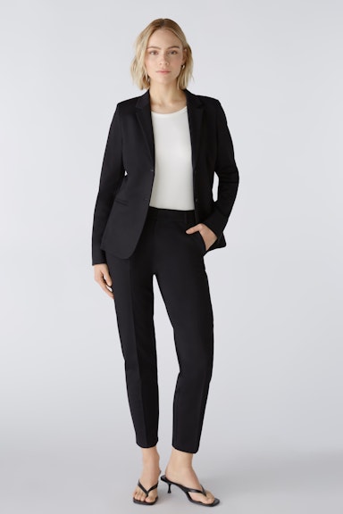 Bild 1 von FEYLIA Jersey trousers slim fit, cropped in black | Oui