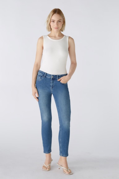 Bild 2 von LOULUH Jeans Skinny fit, cropped in darkblue denim | Oui