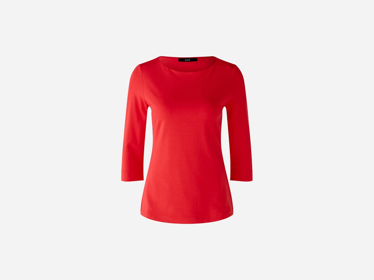 Bild 1 von T-Shirt elastische Cotton-/Modalqualität in chinese red | Oui