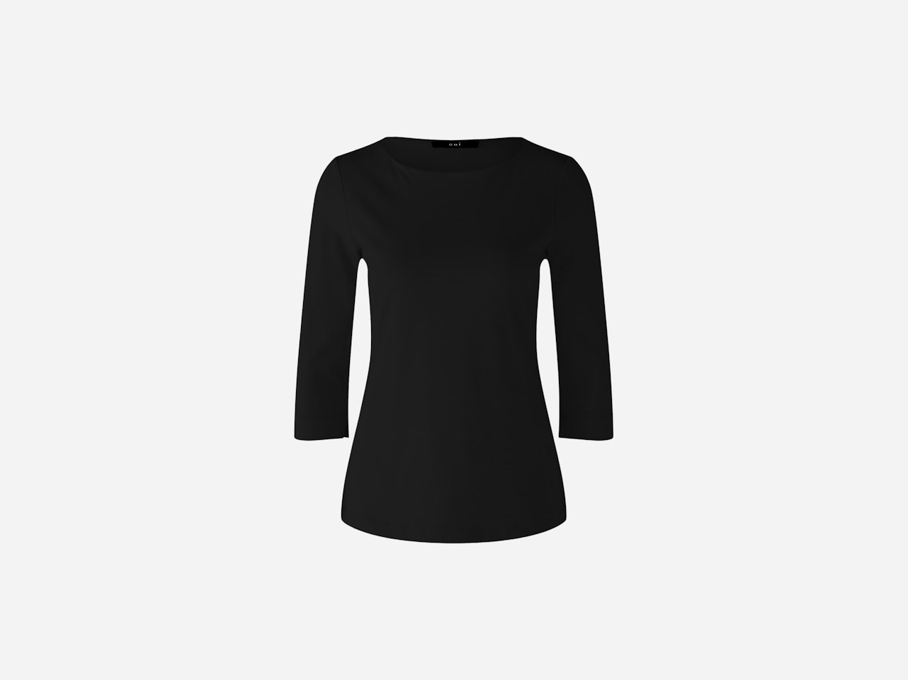 Bild 1 von T-Shirt elastische Cotton-/Modalqualität in black | Oui