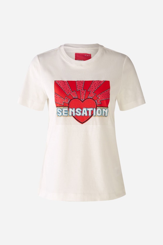 T-Shirt aus 100% merzerisierter Baumwolle