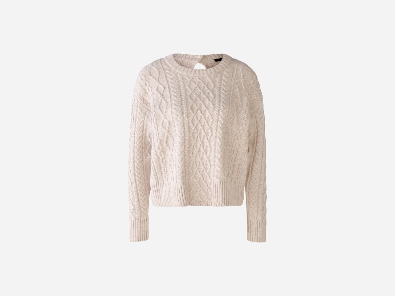 Bild 1 von Pullover in Baumwollmischung in light beige mel | Oui