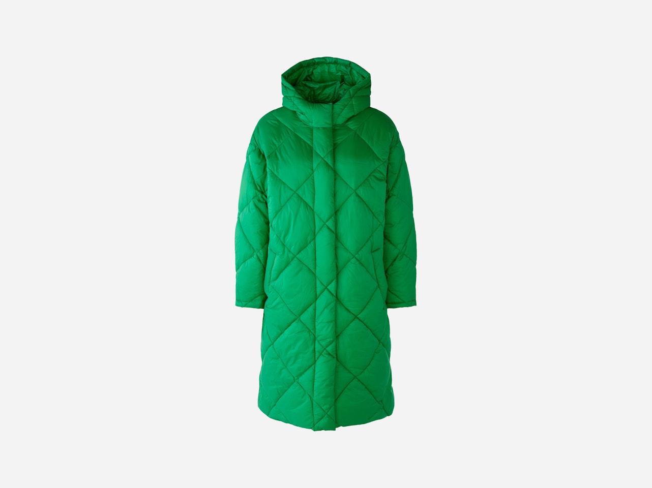 Bild 8 von Quilted coat  with backpack function in green | Oui