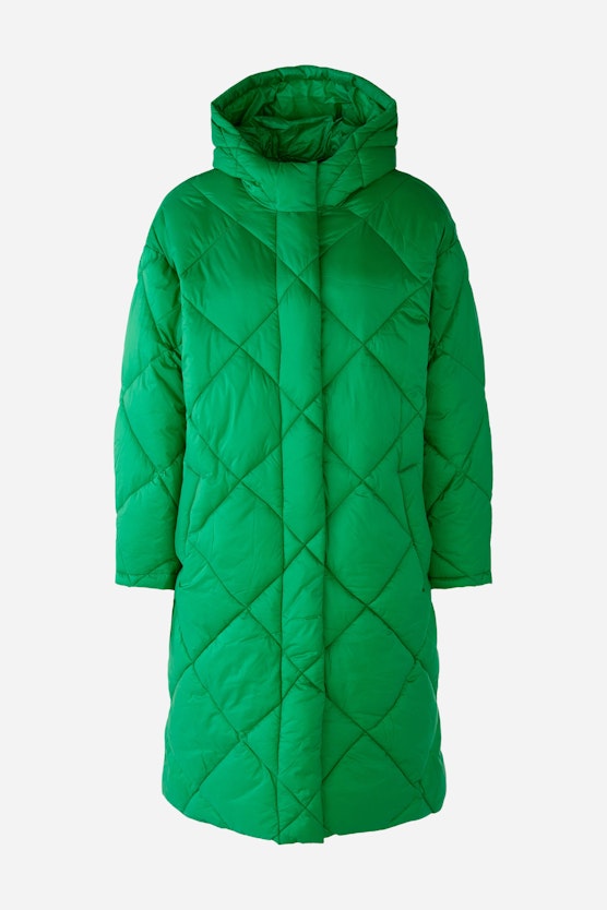 Quilted coat  with backpack function