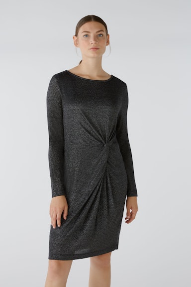 Bild 2 von Dress elastic viscose jersey with shiny yarn in black | Oui