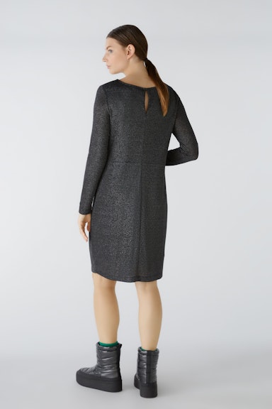 Bild 3 von Kleid elastischer Viskosejersey mit Glanzgarn in black | Oui
