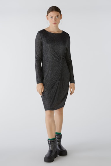 Bild 1 von Kleid elastischer Viskosejersey mit Glanzgarn in black | Oui