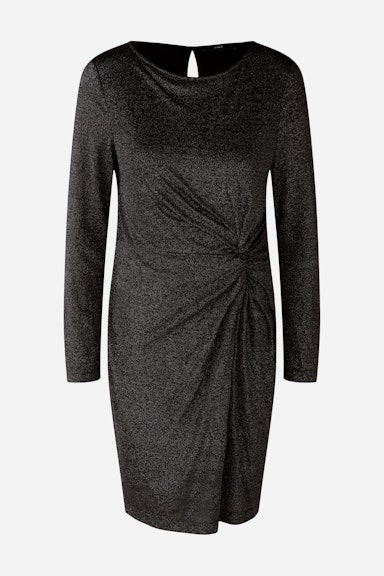 Bild 6 von Kleid elastischer Viskosejersey mit Glanzgarn in black | Oui