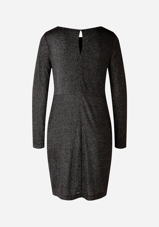 Bild 7 von Kleid elastischer Viskosejersey mit Glanzgarn in black | Oui