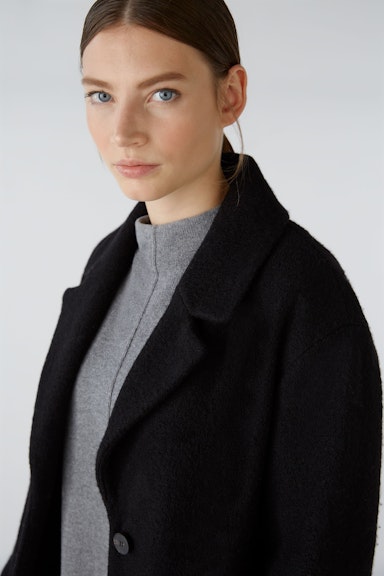 Bild 5 von Mantel hochwertige, italienische Schurwolle in black | Oui