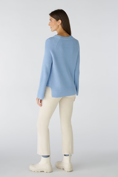 Bild 3 von RUBI Pullover mit Reißverschluss, in reiner Baumwolle in bel air blue | Oui