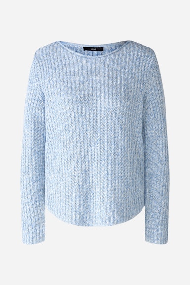 Bild 6 von Pullover Baumwollmischung in lt blue white | Oui