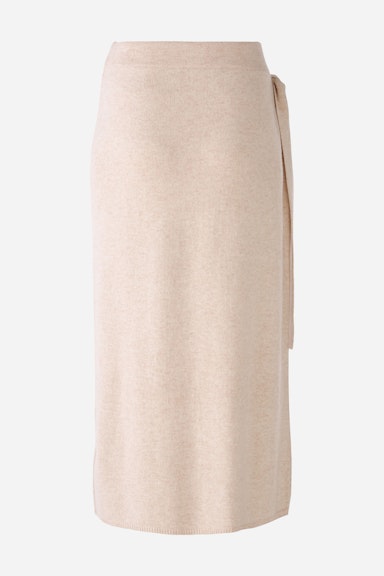 Bild 2 von Knitted skirt wool blend with modal in light beige mel | Oui