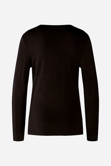 Bild 2 von Langarmshirt elastische Viskose in black | Oui