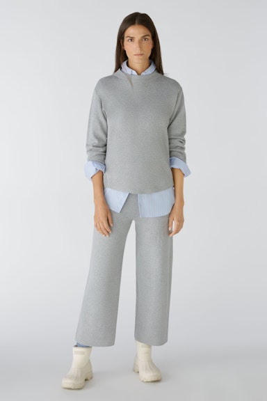 Bild 5 von Knitted trousers baumoll mixture in light grey | Oui