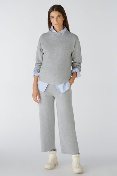 Bild 1 von Knitted trousers baumoll mixture in light grey | Oui